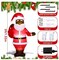 5 ft African Christmas Inflatable Decoration Black Santa Nutcracker Inflatables African American Blow up Inflatable with LED Lights Built in for Christmas Winter Garden Lawn (Santa)